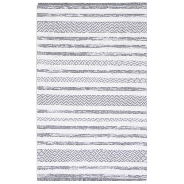 Safavieh 4 x 6 ft. Augustine 700 Power Loomed Rectangle Area Rug Grey & Ivory AGT729F-4 - main